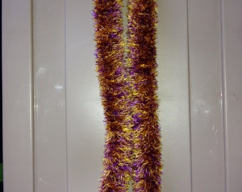 Purple & Curry Nani Yarn Lei