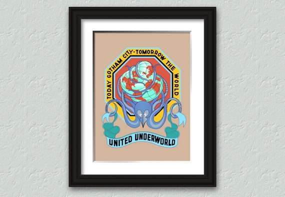 Iconic 1966 Batman Movie United Underworld Display Print From Etsy