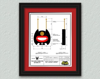 1966 Bat Radio "Version A" Art Print Signed & Numbered By Artist - Limited Edition