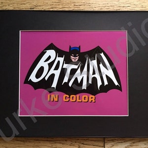 Iconic 1966 Batman in Color TV Show Introduction | Etsy