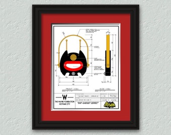 1966 Bat Radio "Version B" Art Print Signed & Numbered By Artist - Limited Edition