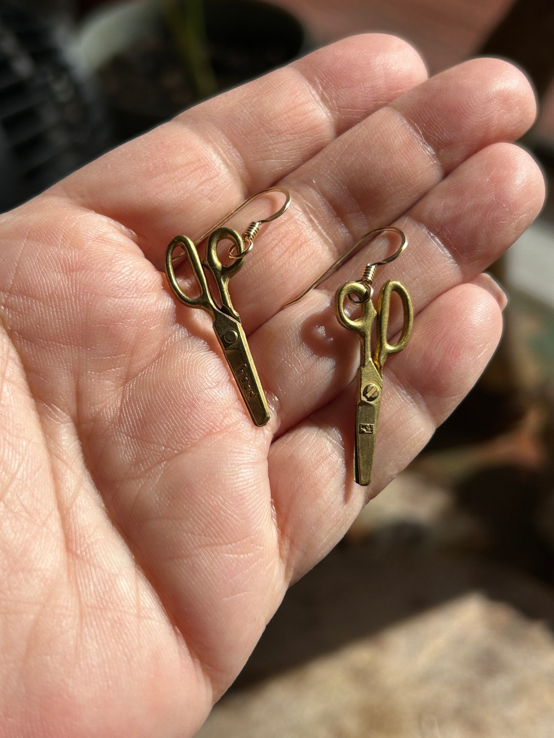 Working Scissor Earrings Functional Scissor Earrings Cute Etsy