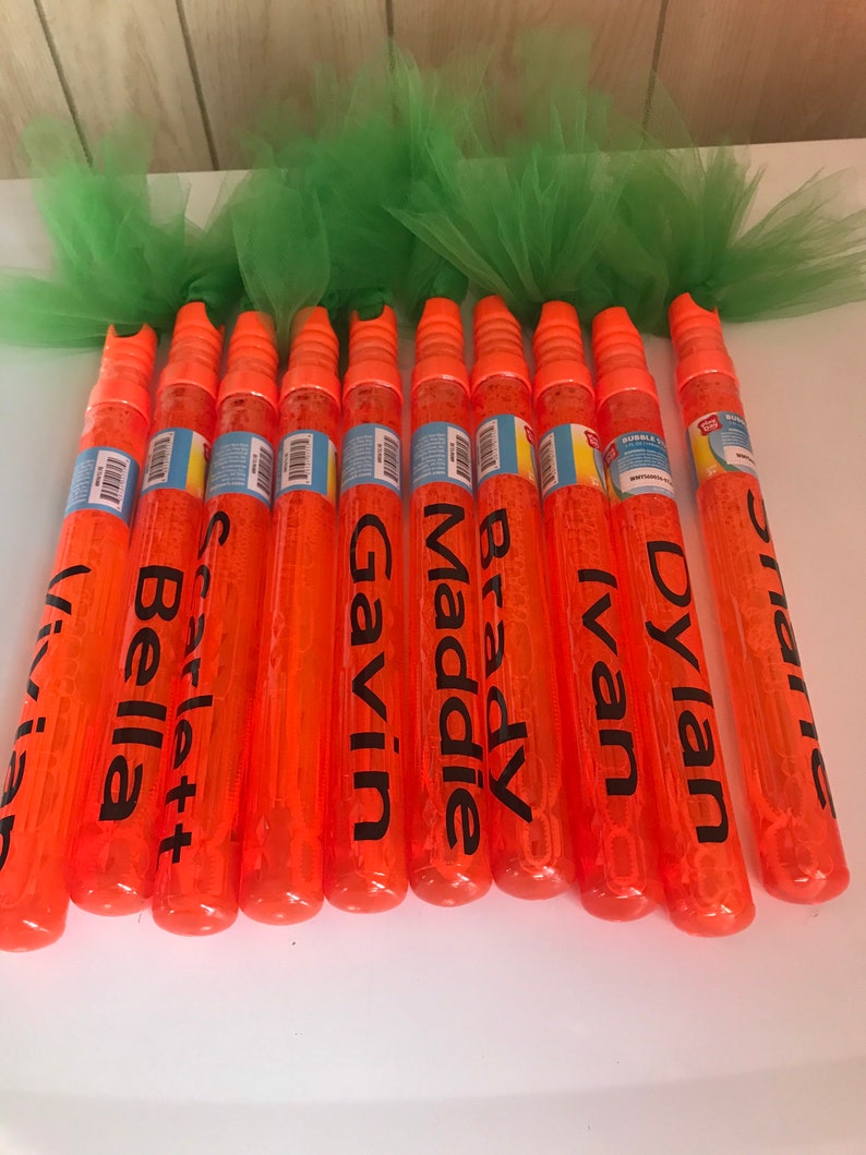Jumbo carrot bubble wands bubbles Easter kids Etsy