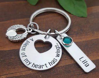 Personalized Memorial Gift For Lost Loved Ones | Bereavement Gift | Memorial Key chain | Sympathy Gift | In Memory Of Mom | Memorial Gifts