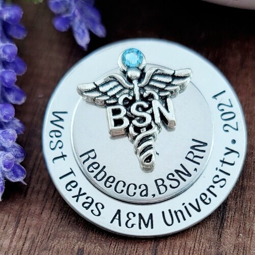 RN Nurse Graduation Pinning Ceremony RN Nurse Pin for Etsy