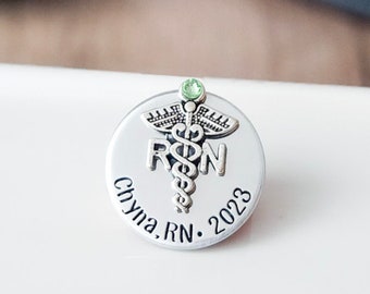 Nursing Pin | Pinning Ceremony | Nursing Graduation Pin | Nurse Gifts | RN Pin | Nurse Graduation Gift | Nursing Student | RN Nurse Gifts