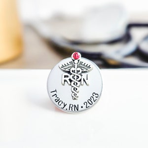 RN Nurse Graduation Pinning Ceremony | RN Nurse Pin For Registered Nurse | Nursing Pin | Nursing Graduation Pin | Gifts For New RN Nurse