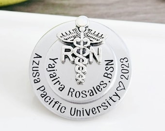 RN Pin For Pinning | RN Pin Gift For Nurse Graduate | RN Nurse Pin Pinning Ceremony | Nurse Pinning | Nurse Graduation Gift | Nurse Pins