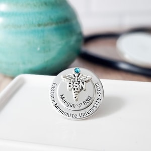 BSN Nursing Pin For Pinning Ceremony Gift For Nurse Graduate Nurse Pins For Medical Student image 1