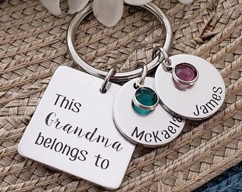 Grandma Keychain | Grandma belongs to Grandma Keychain | Gifts For Grandma | Grandma Keychain | Birthday Gift | Keychains For Grandma | KC17