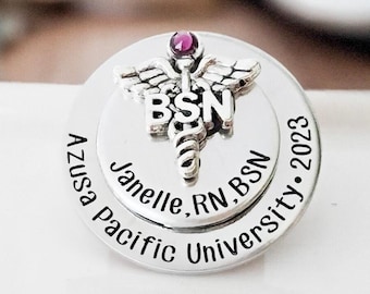 BSN Pin | BSN Nursing Pin For Nurse Graduation | BSN Gift For Nurse Graduate | Nurse Pin | Nursing Pins | Nurse Graduation | Nursing pin bsn