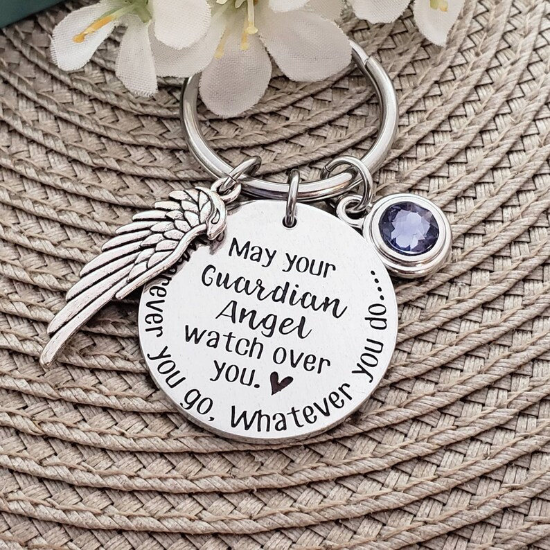 Guardian Angel New Driver Keychain New Driver Gifts New Etsy