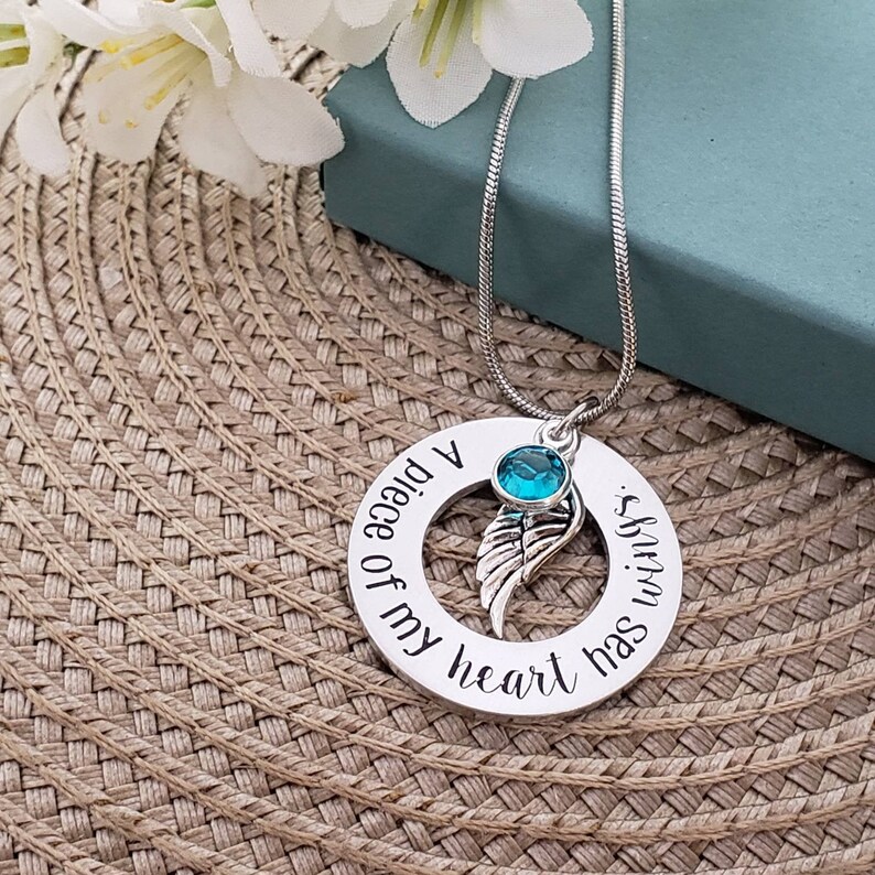 Bereavement Necklace for Loss of Loved One Memorial Keepsake Etsy