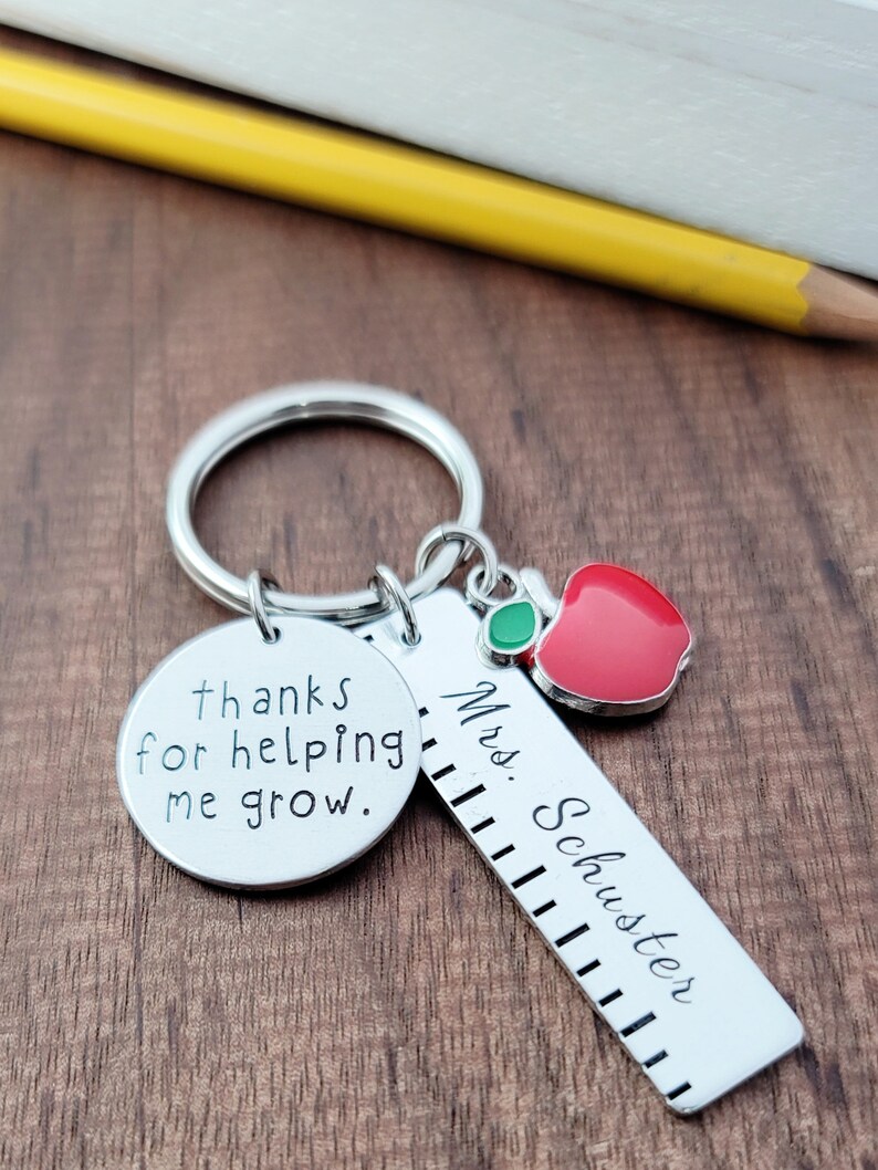 Teacher Appreciation Keychain Thank You Gift for Teacher Etsy