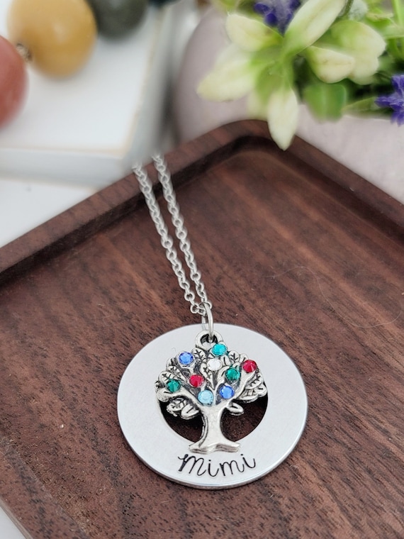 Mimi necklace with birthstones sale