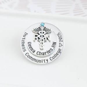 RN Nursing Pin For Nurse Graduation | RN Pin Gift For Nurse Graduate | RN Nurse Pin Pinning Ceremony | Nurse Pinning | Nurse Graduation