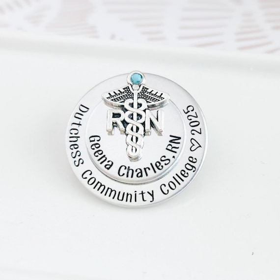 RN Nursing Pin For Nurse Graduation | RN Pin Gift For Nurse Graduate | RN Nurse Pin Pinning Ceremony | Nurse Pinning | Nurse Graduation