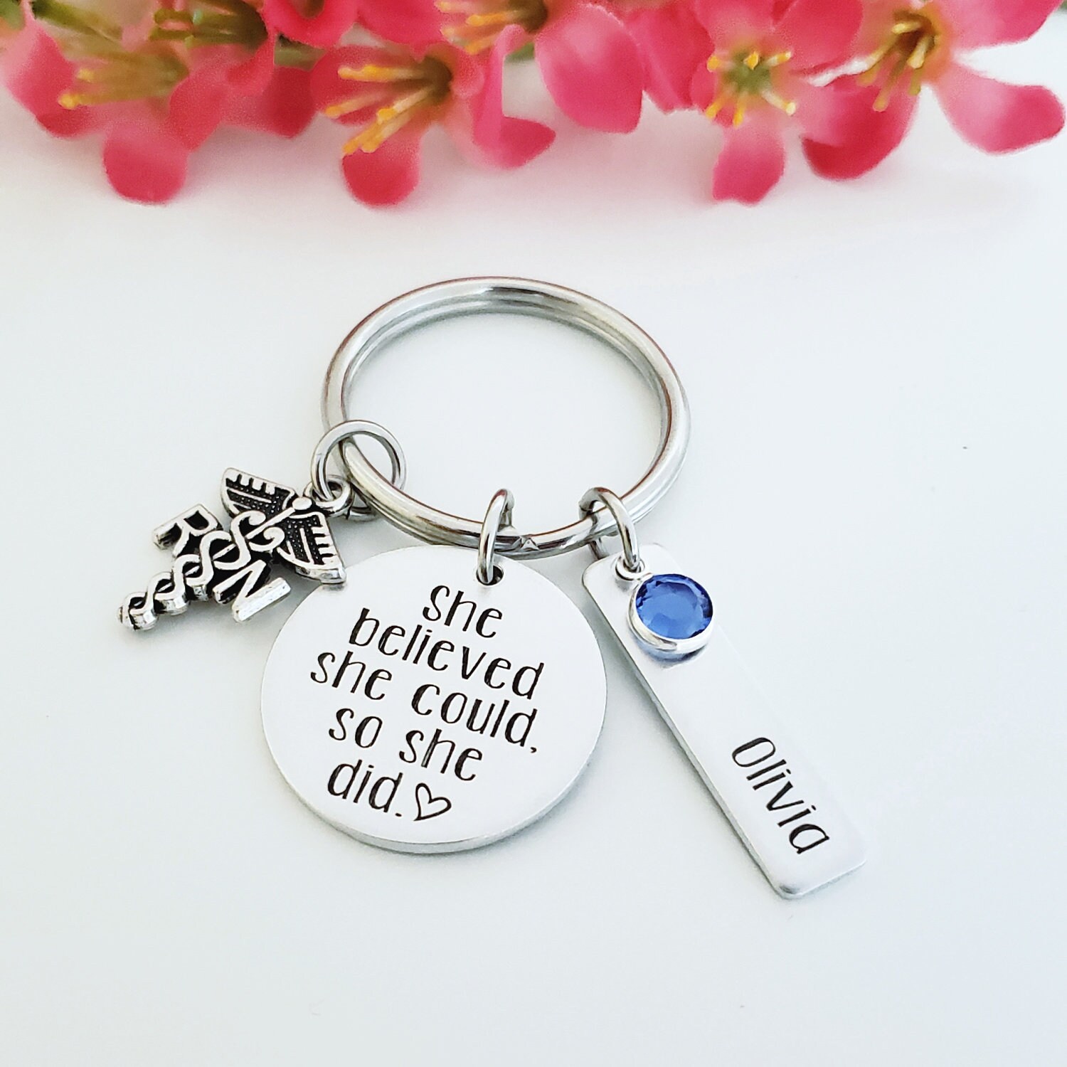 Nurses Week Medical Field Nurse Key Chain Graduation RN Nurses Rock,Nurse At Heart Lpn Cna Registered Nurse Practitioner