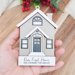 Family Home Christmas Ornament | Realtor Closing Gift For Seller | Real Estate Closing Gift | House Memories Gift | Housewarming Gift