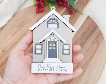 Family Home Christmas Ornament | Realtor Closing Gift For Seller | Real Estate Closing Gift | House Memories Gift | Housewarming Gift