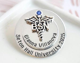 BSN Nursing Pin For Pinning Ceremony | Gift For Nurse Graduate | Nurse Pins For Medical Student