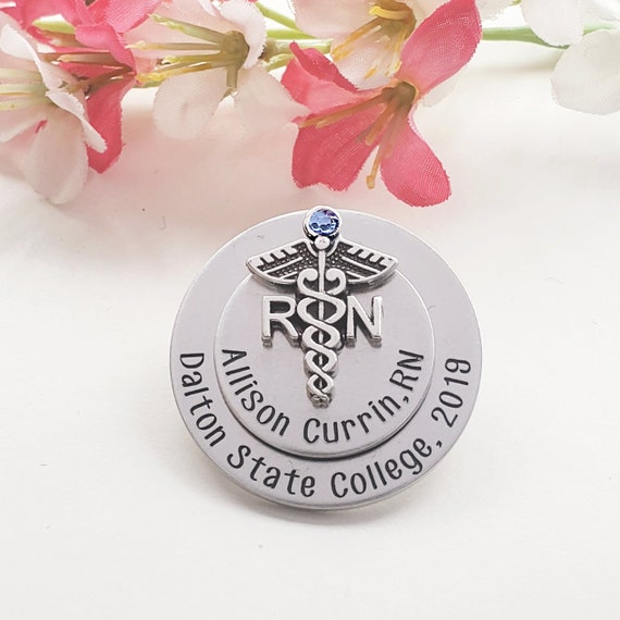 RN Nursing Pin For Nurse Graduation RN Pin Gift For Nurse Etsy