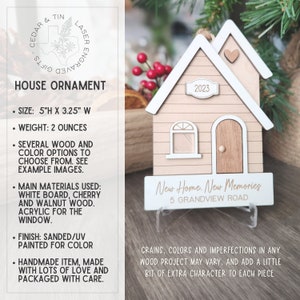 Our First Home Christmas Ornament Agent Closing Gift For Seller New Home Gift Cute House Ornament image 2