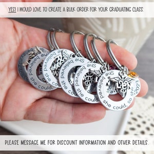 RN Graduation Keychain Nurse Graduation Gift Registered Nurse Nursing Graduation Gifts RN Nurse Keychain Personalized RN Gifts image 9