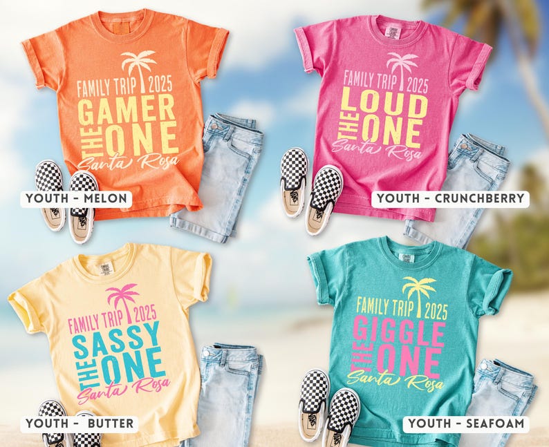 Custom Girls Trip Shirts | Matching Weekend Vacation Comfort Colors Tee | Personalized Vacay Mode Summer Beach T-shirt | Best Friend Cruise image 5