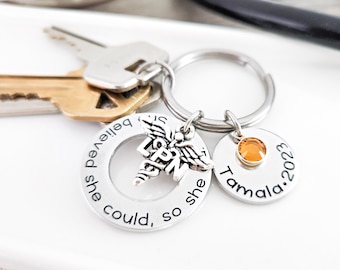 LPN Nurse Graduation Keychain | Engraved Gift For Licensed Practical Nurse | Nurse Gift For LVN | Nurse Accessory Keyring