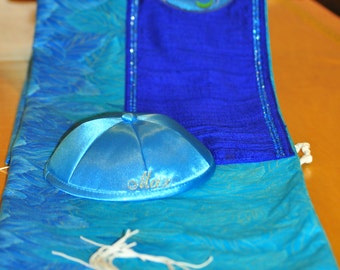 Custom-Made Tallit for Bar Mitzvah Ceremony