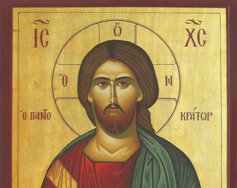 Orthodox icons byzantine Jesus Christ icon greek orthodox icon byzantine icon birthday, name-day gift baptism gift home gift