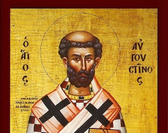 Saint Augustine Icon - Etsy