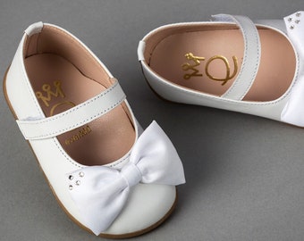 Leather handmade anatomical shoes for baby girl baptism vaptisi vaptism Greek orthodox baptism