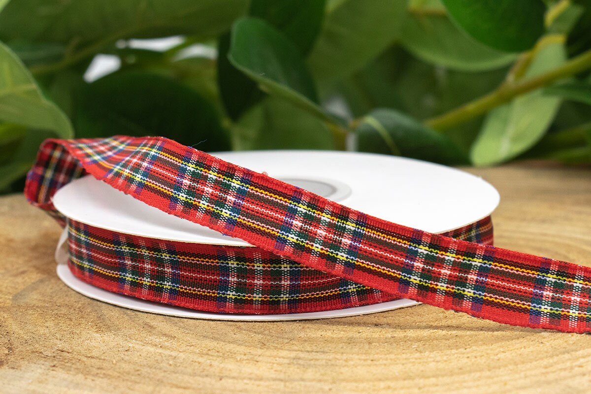 Classic cotton checkered ribbon 1.2 cm or 0.47 inches wide Etsy