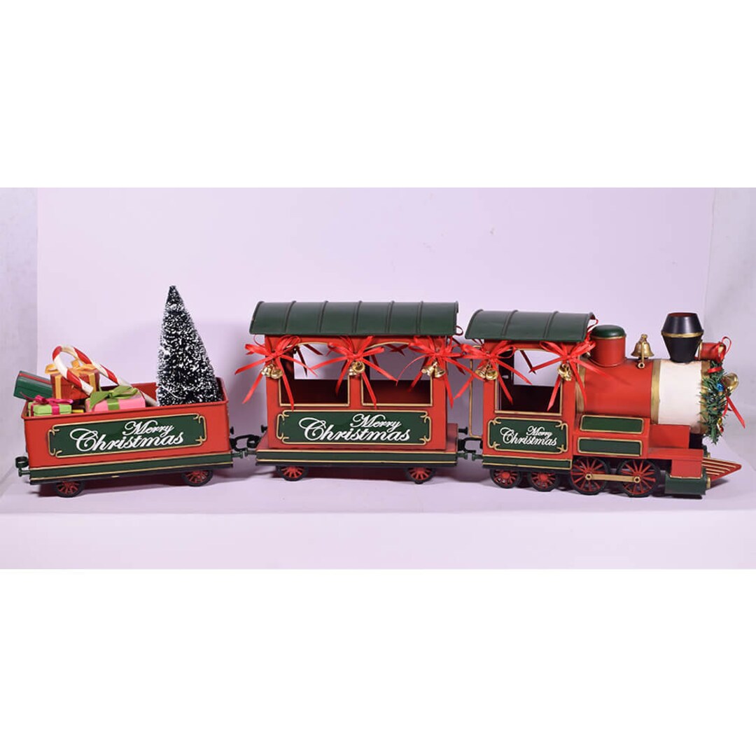 Metal christmas train set Clearance