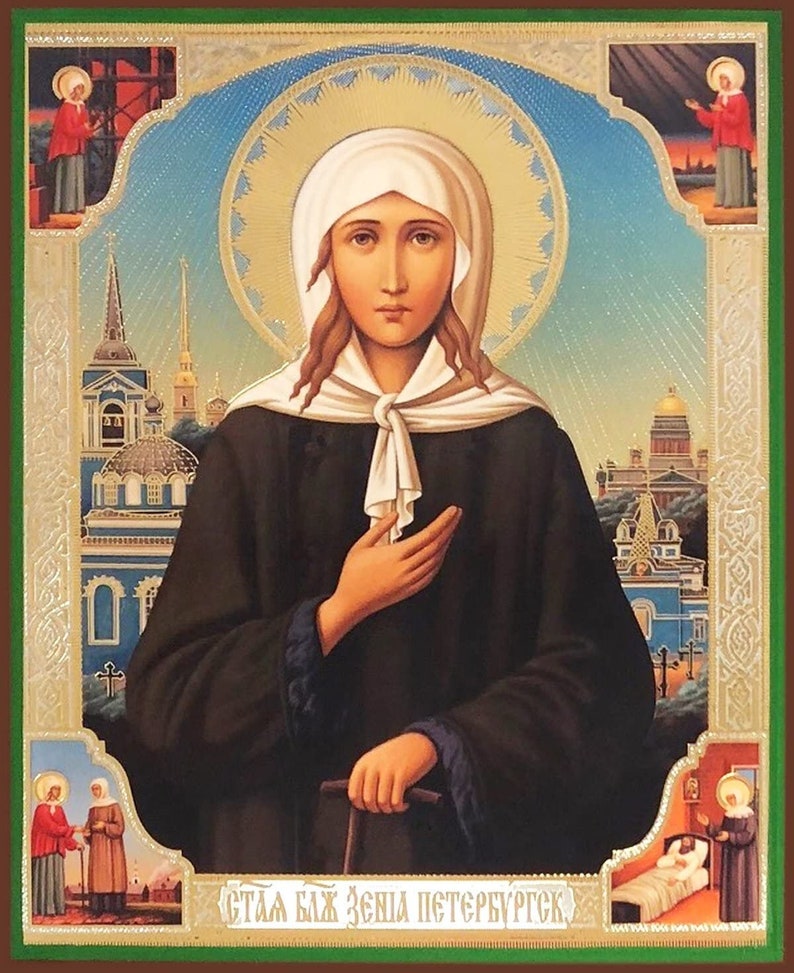 Xenia of Saint Petersburg Orthodox Icons Byzantine Greek Icon Etsy