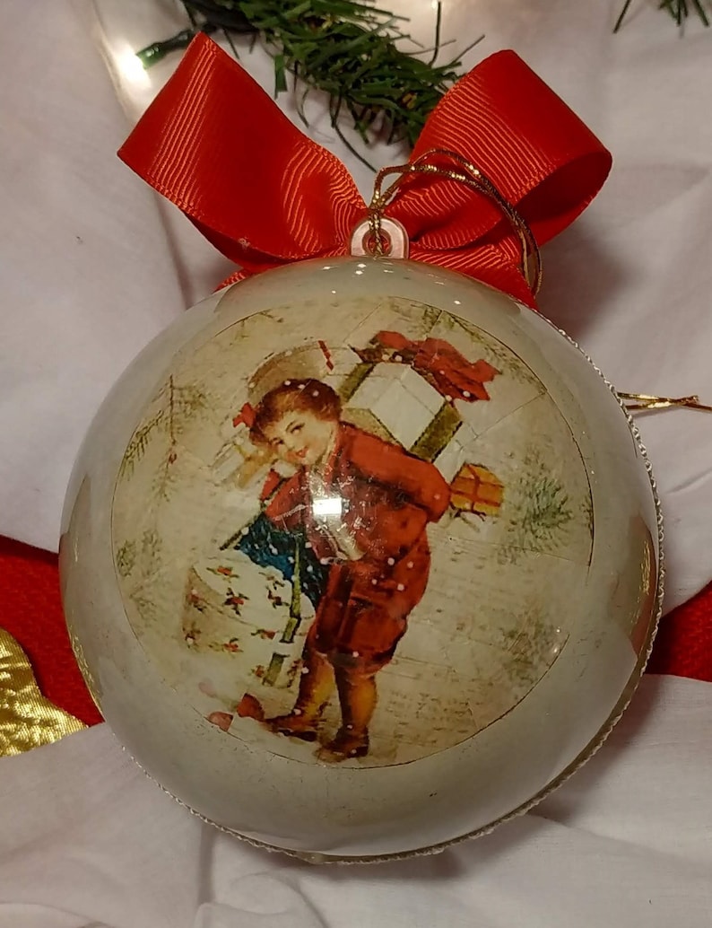 Handmade Victorian Ornament Handmade Ball Ornament Unique Etsy