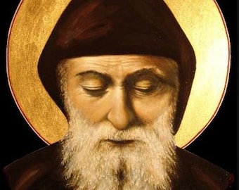Orthodox icons byzantine Saint Charbel Makhlouf icon greek orthodox icon byzantine icon birthday name-day gift baptism gift home gift