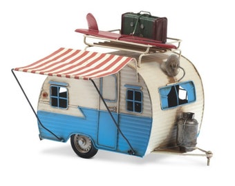 Vintage  Metal Caravan decorative