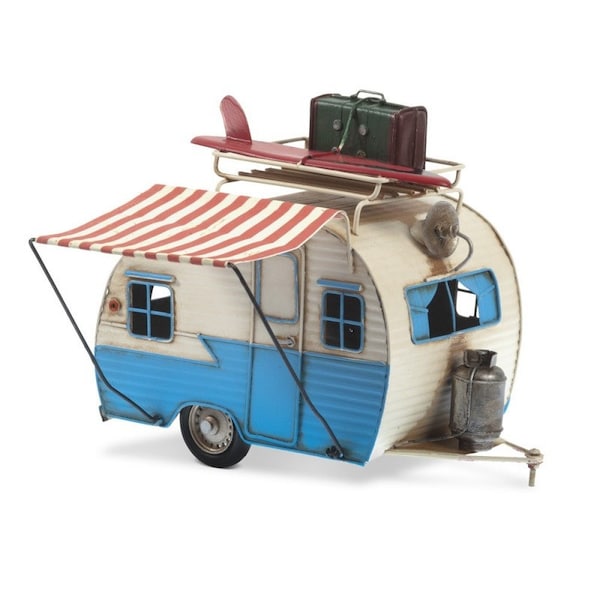 Vintage Metal Caravan decorativo