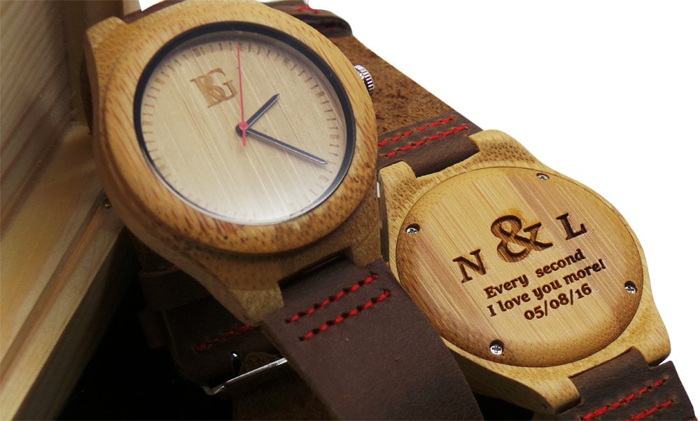 Bamboo store watch box