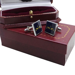 Royal Navy Submarine Service Silver Cufflinks Submariners Military Set Luxury in Gift Case Hand Crafted Jewellery Cuff Links Gifts for