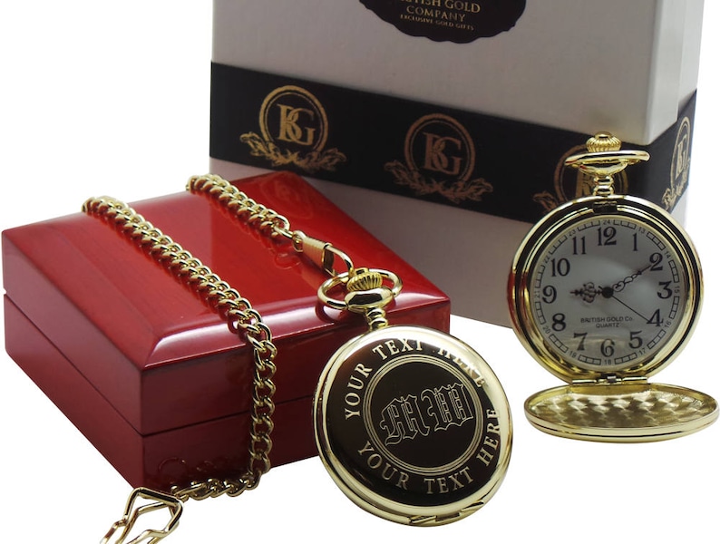 Custom Monogrammed Monogram Pocket Watch Personalised Luxury Etsy UK