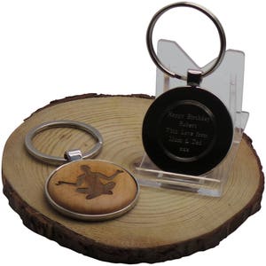 Yoga Wooden Keychain  Personalised Silver OR Gold Custom Engraved Keychain Case Gifts Keyring Custom Hand Made Meditation Personal Message