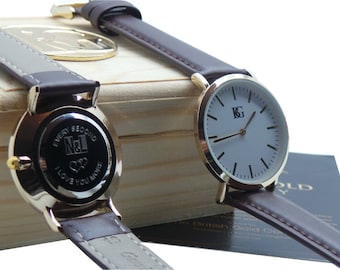 Every Second I Love You more Personalised  Watch Engraving Engraved Real Leather Wristwatch Luxury watch for Men Women Lady Gents Unisex