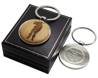 Army Keyring Personalised Silver Engraved Keychain Luxury Case Gift Box for Military Soldier sas Marines raf Air force Cadets US UK soldiers