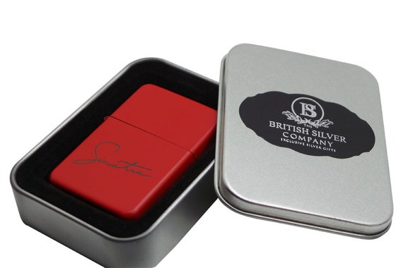 Signed Frank Sinatra Cigarette Cigar BBQ Lighter Personalised Engraved  Gifts Repro Autograph Personalized Custom Engraving Rat Pack Metal