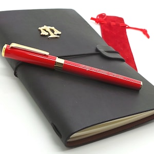 Personalised Legal Symbol Leather Journal Law Note Book and Engraved Rollerball Pen Luxury Gifts Lawyer Set Desk Business Gifts Gold Emblem