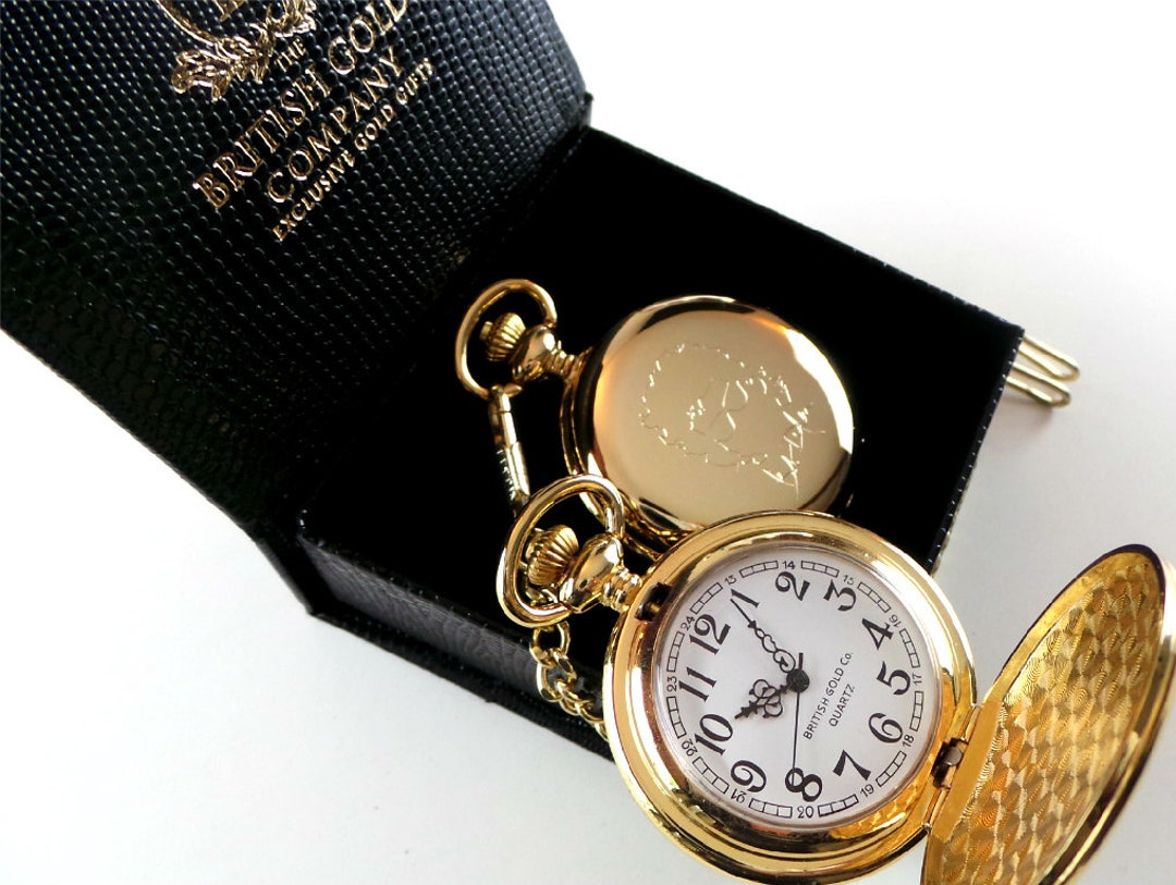 Bob Dylan Signed 24k Gold Plated Pocket Watch Luxury Gift Box